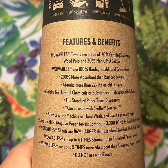 Brand New Pack of 3 Rolls Swedish Dishcloths Reusable Paper Towels Fast Drying - Picture 6 of 10